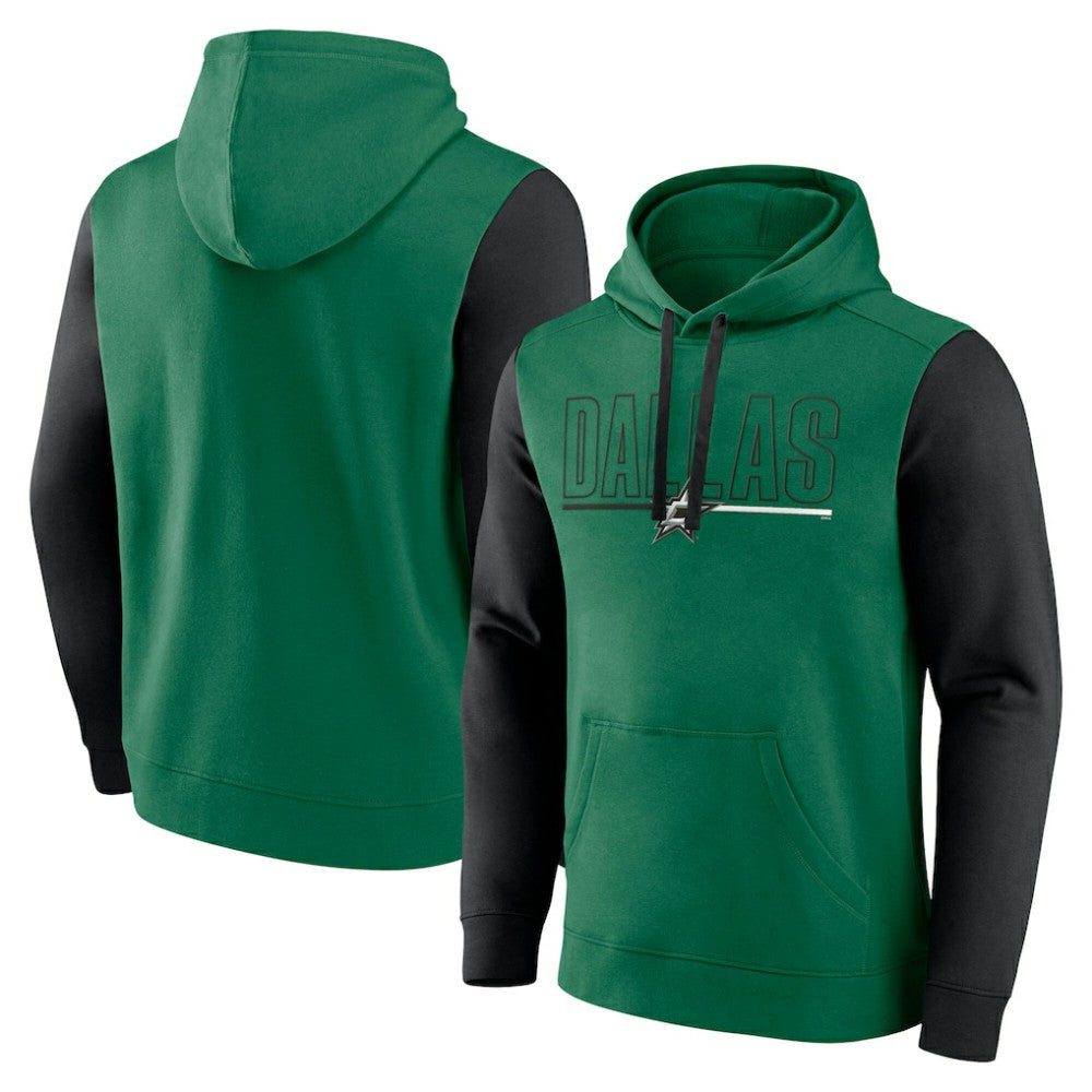 Dallas Stars Logo Athletic Deliver Fleece Pullover Hoodie