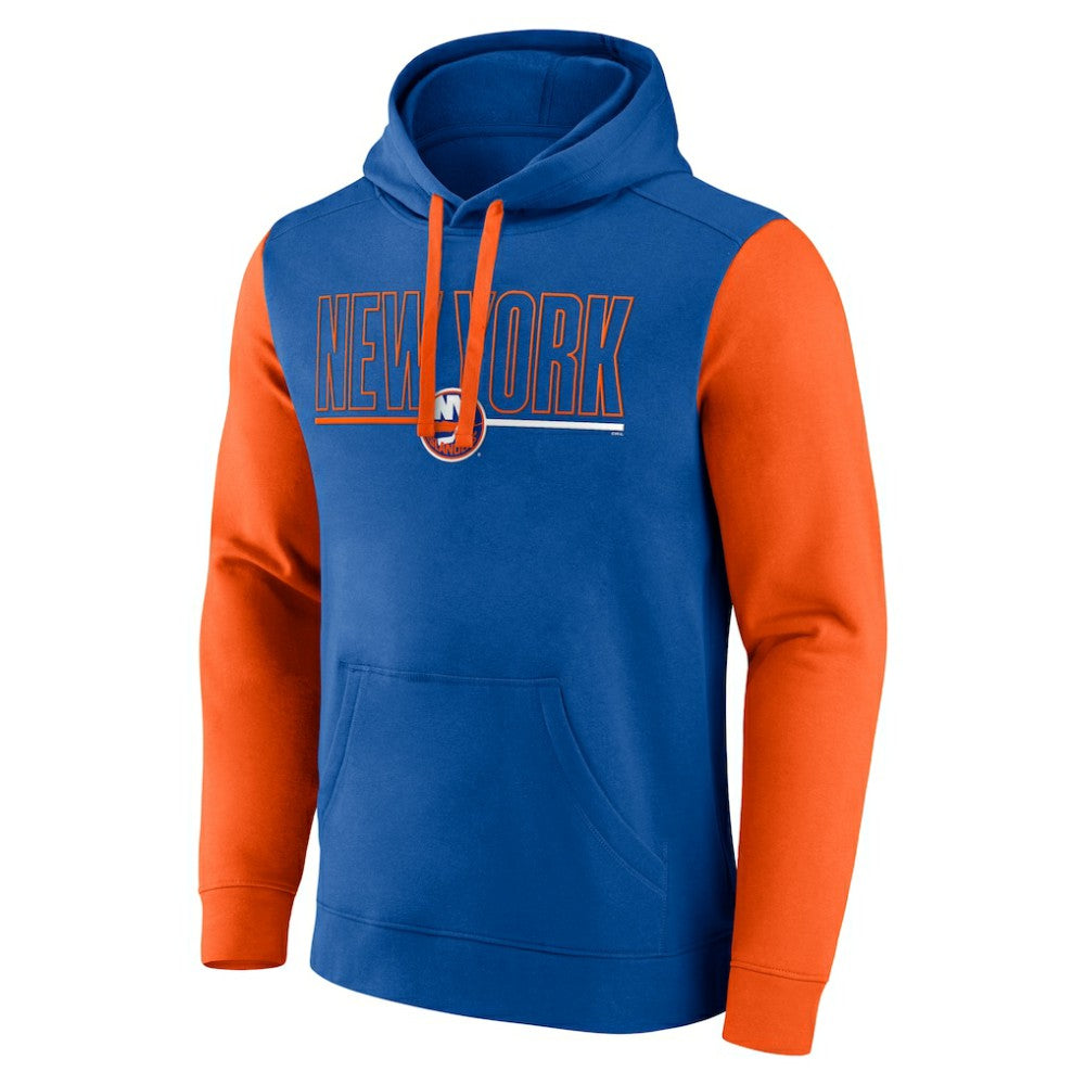 New York Islanders Logo Athletic Deliver Fleece Pullover Hoodie