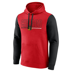 Chicago Blackhawks Logo Athletic Deliver Fleece Pullover Hoodie