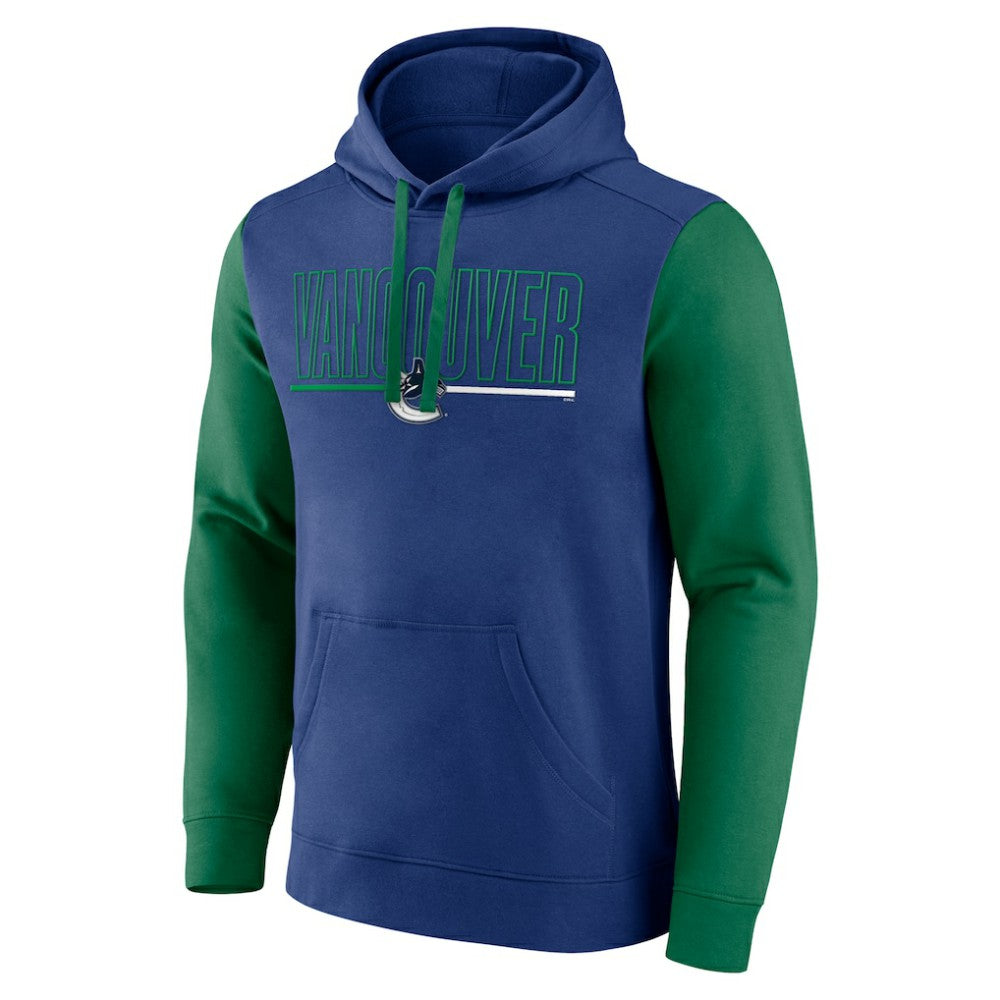 Vancouver Canucks Logo Athletic Deliver Fleece Pullover Hoodie
