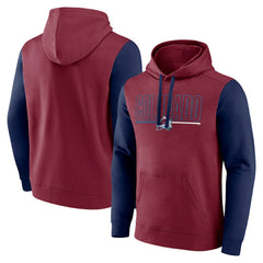 Colorado Avalanche Logo Athletic Deliver Fleece Pullover Hoodie