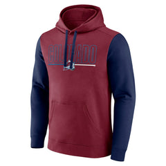 Colorado Avalanche Logo Athletic Deliver Fleece Pullover Hoodie