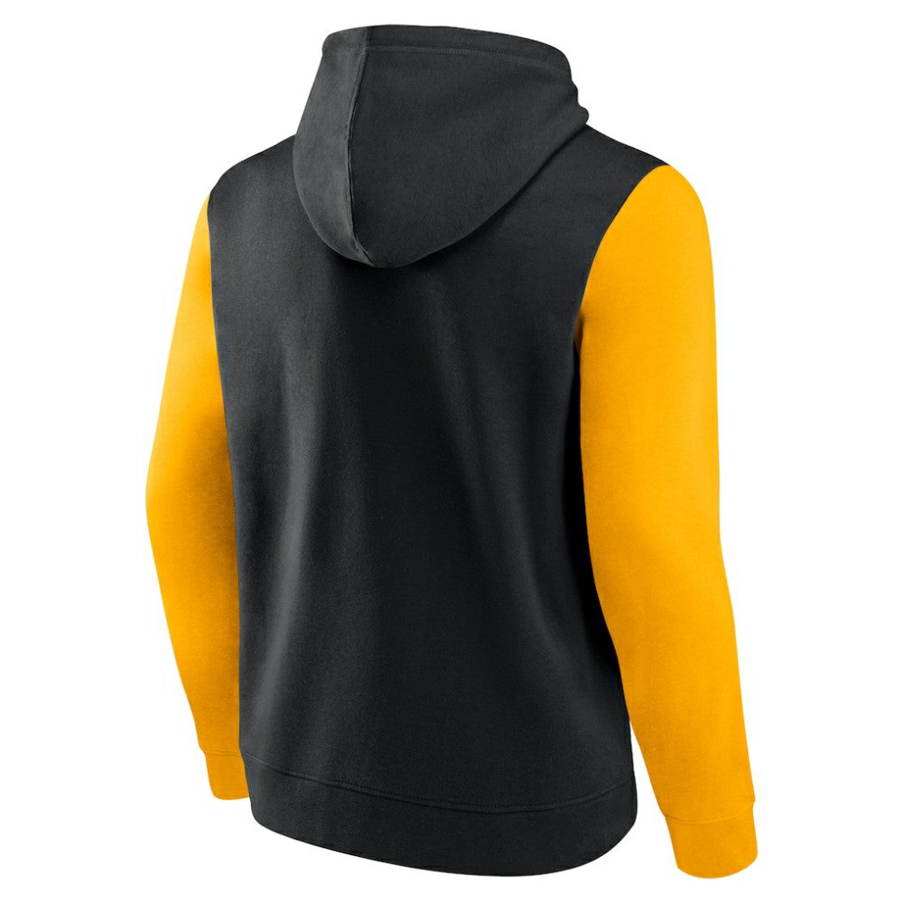 Boston Bruins Logo Athletic Deliver Fleece Pullover Hoodie