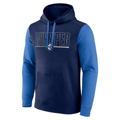 Winnipeg Jets Logo Athletic Deliver Fleece Pullover Hoodie