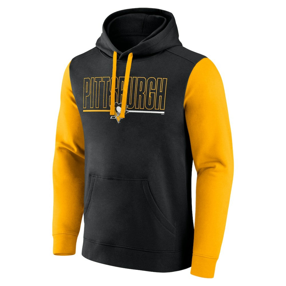 Pittsburgh Penguins Logo Athletic Deliver Fleece Pullover Hoodie