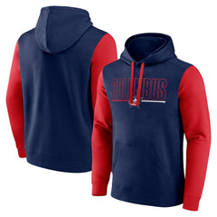 Columbus Blue Jackets Logo Athletic Deliver Fleece Pullover Hoodie