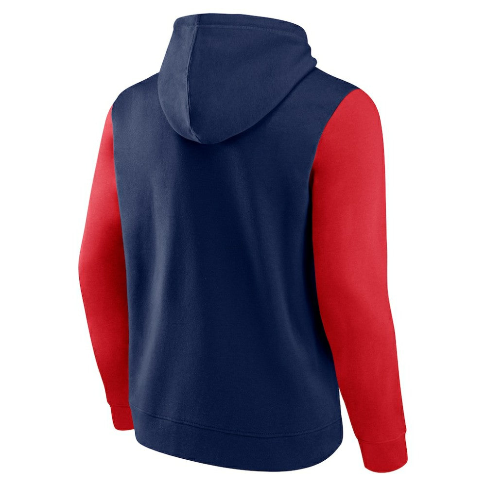 Columbus Blue Jackets Logo Athletic Deliver Fleece Pullover Hoodie