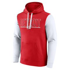 Detroit Red Wings Logo Athletic Deliver Fleece Pullover Hoodie