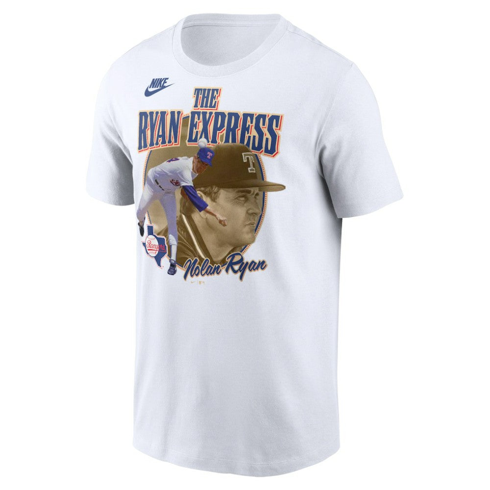 Nolan Ryan Texas Rangers Cooperstown Legends Graphic T-Shirt - White | Nike