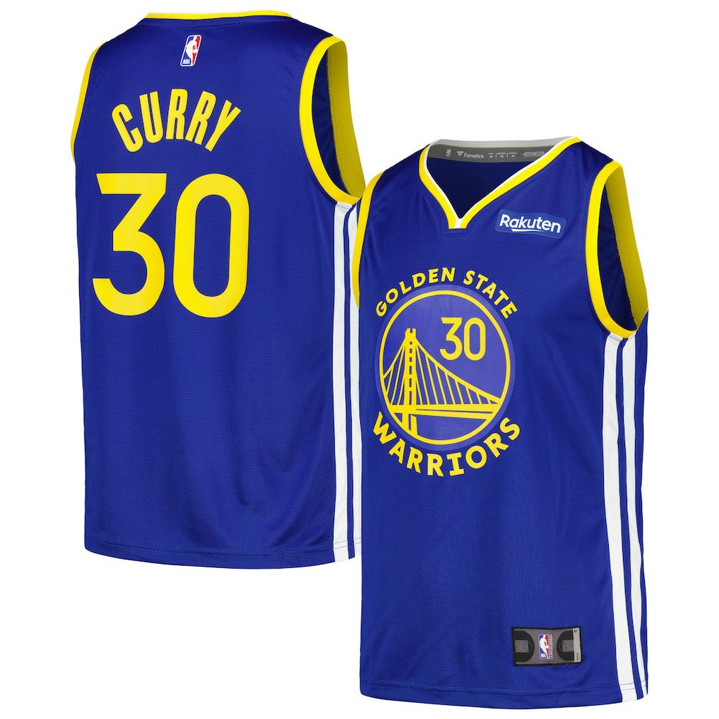 Stephen Curry Golden State Warriors Fast Break Player Badge Jersey sale - Royal | Fanatics online