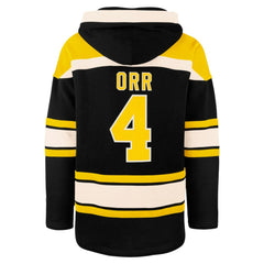 Bobby Orr Boston Bruins '47 Retired Player Name & Number Lacer Pullover Hoodie