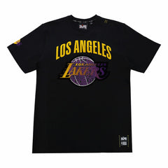 Los Angeles Lakers NBA x Two Hype Unisex Culture & Hoops T-Shirt - Black discount