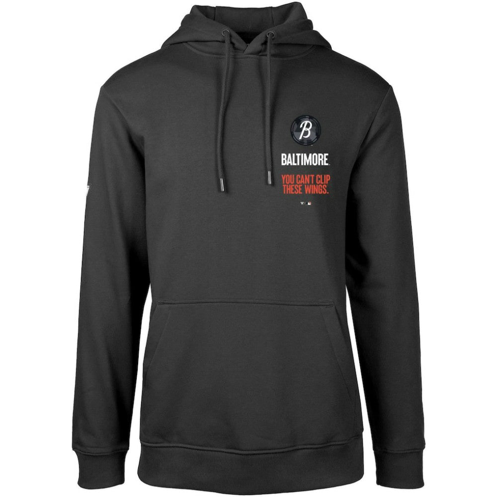 Baltimore Orioles Levelwear City Connect Podium Baseline Pullover Hoodie - Black