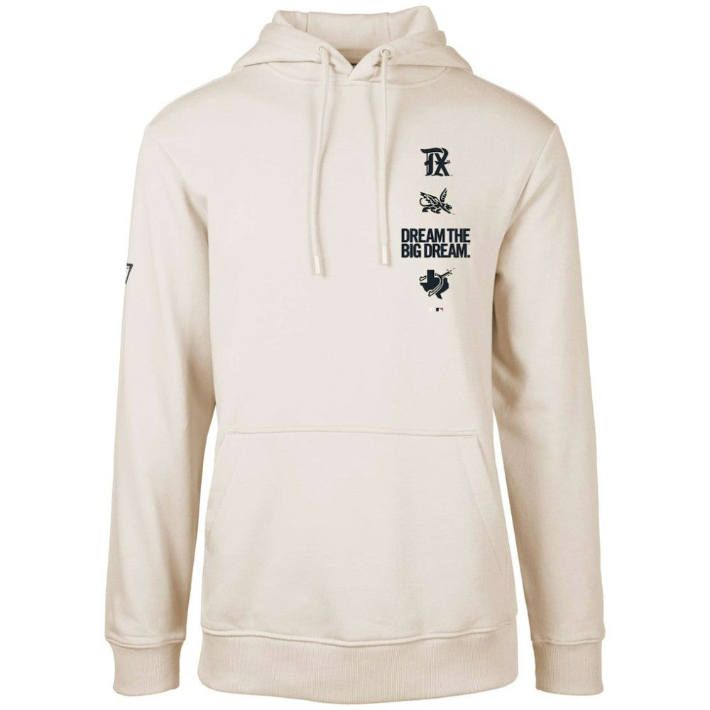 Texas Rangers Levelwear City Connect Podium Baseline Pullover Hoodie - Khaki