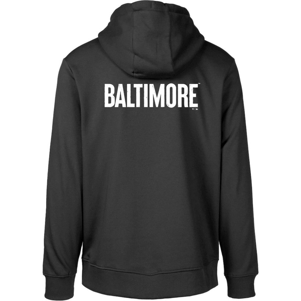 Baltimore Orioles Levelwear City Connect Podium Core 2.0 Pullover Hoodie - Black