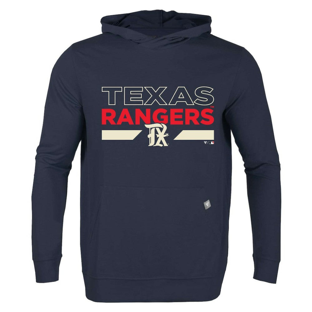 Texas Rangers Levelwear City Connect Relay No Hitter Pullover Hoodie - Navy