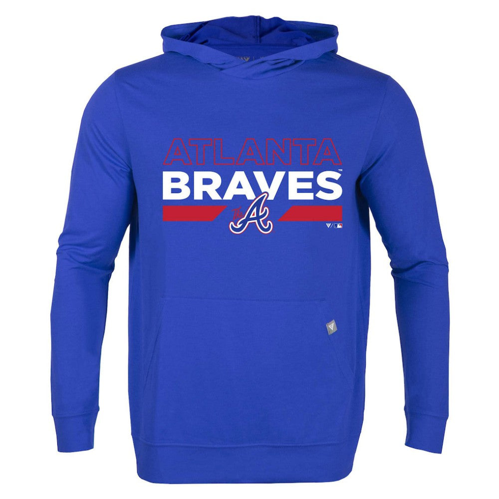 Atlanta Braves Levelwear City Connect Relay No Hitter Pullover Hoodie - Royal