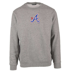 Atlanta Braves Levelwear City Connect Zane Core Logo Pullover Sweatshirt - Gray