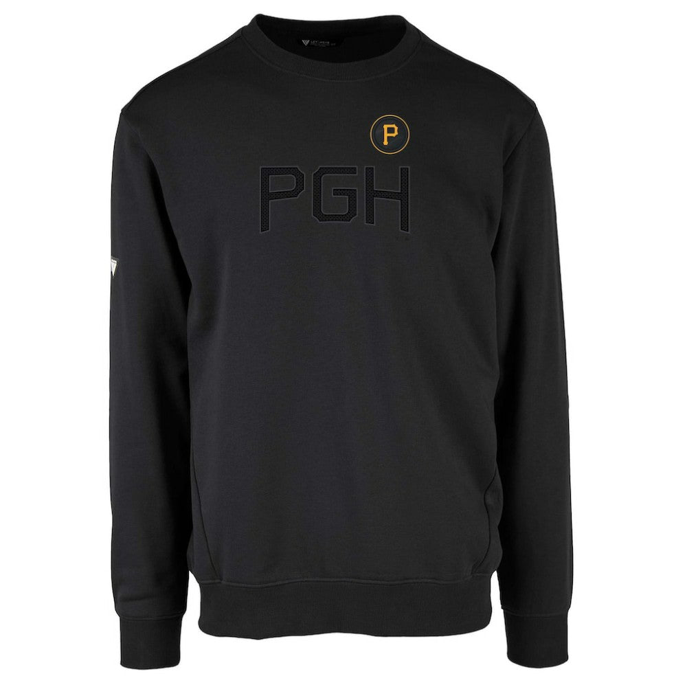 Pittsburgh Pirates Levelwear City Connect Zane Core Logo Pullover Sweatshirt - Black
