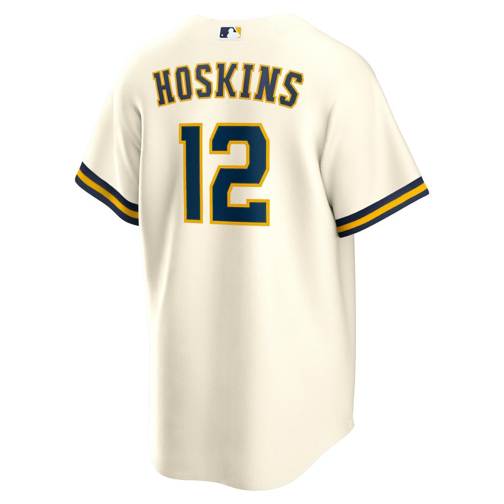 Rhys Hoskins Milwaukee Brewers Home Replica Player Jersey - Cream | Nike