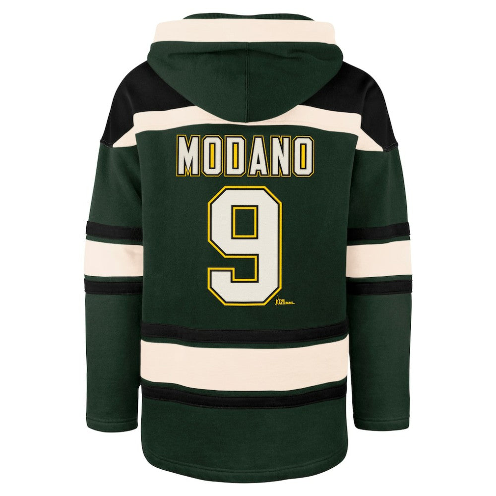 Mike Modano Dallas Stars '47 Retired Player Name & Number Lacer Pullover Hoodie
