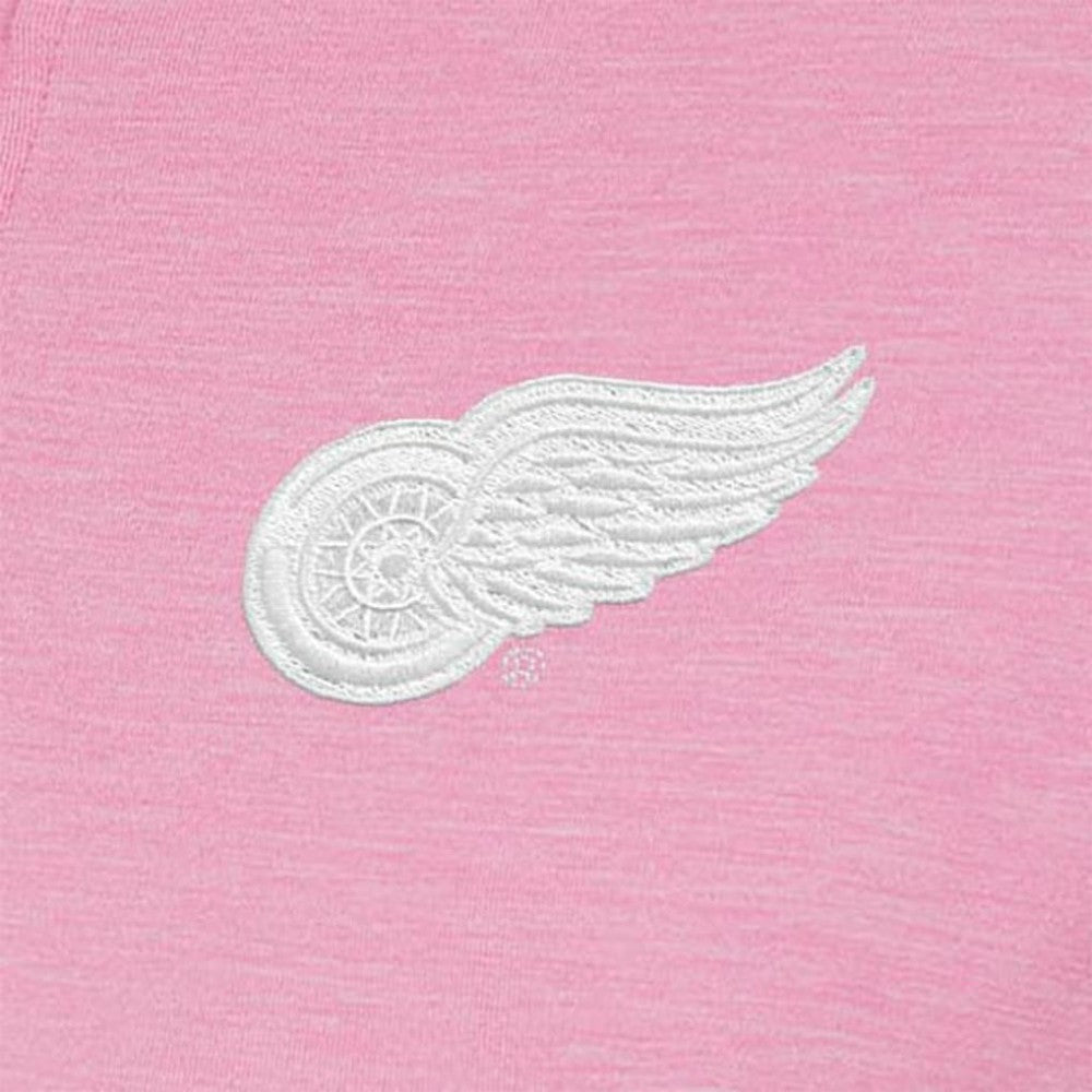 Detroit Red Wings Antigua Women's White Logo Mentor Quarter-Zip Jacket