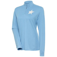 Dallas Stars Antigua Women's White Logo Mentor Quarter-Zip Jacket
