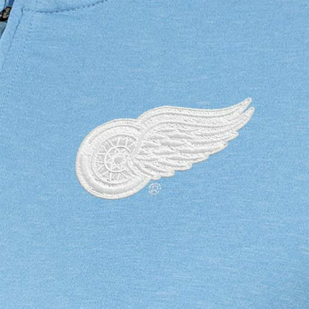 Detroit Red Wings Antigua Women's White Logo Mentor Quarter-Zip Jacket