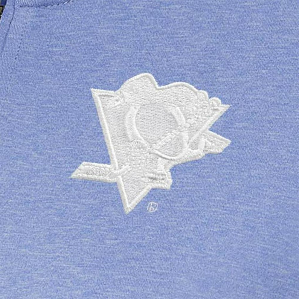 Pittsburgh Penguins Antigua Women's White Logo Mentor Quarter-Zip Jacket