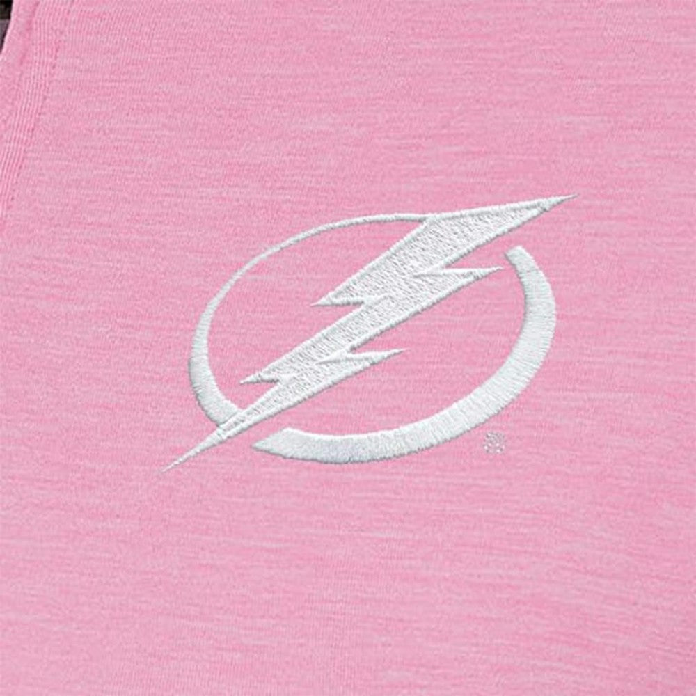 Tampa Bay Lightning Antigua Women's White Logo Mentor Quarter-Zip Jacket