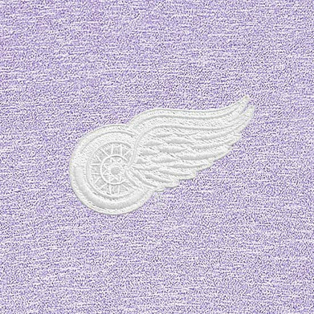 Detroit Red Wings Antigua White Logo Hunk Quarter-Zip Pullover