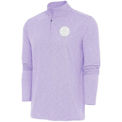 Boston Bruins Antigua White Logo Hunk Quarter-Zip Pullover