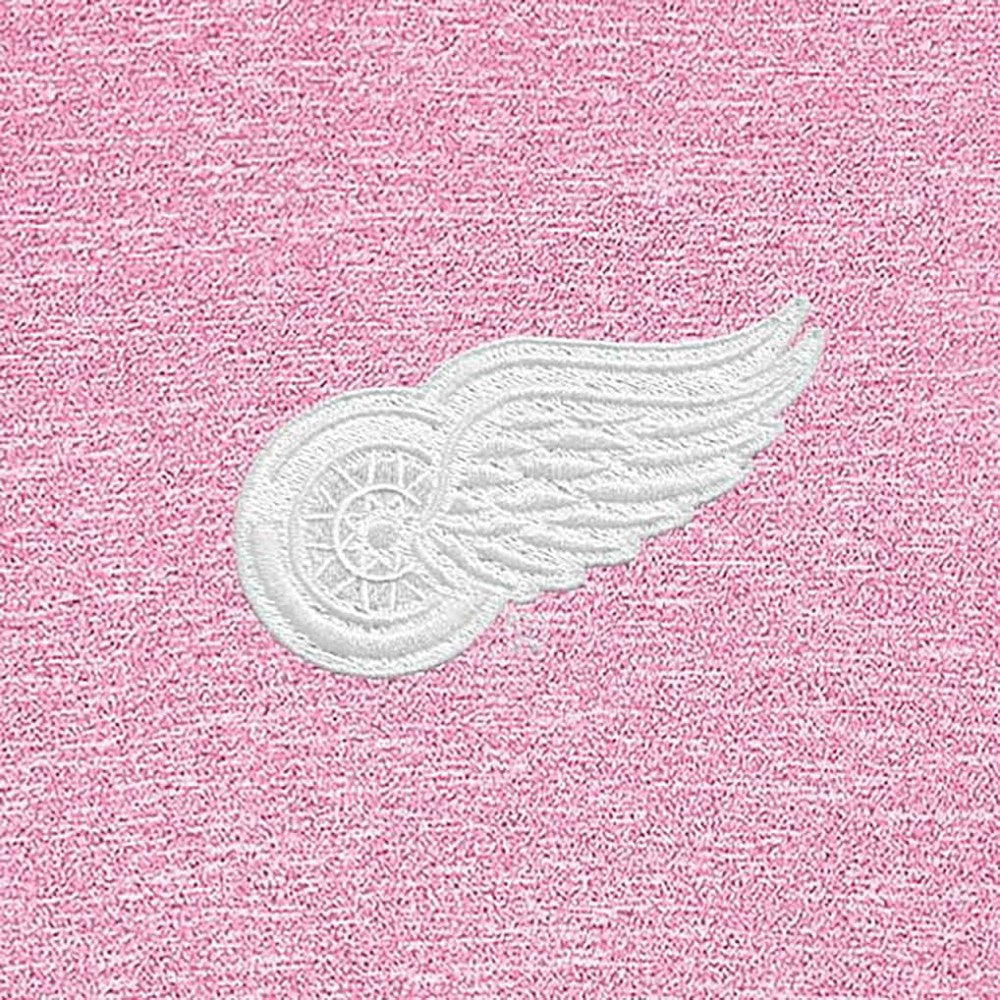 Detroit Red Wings Antigua White Logo Hunk Quarter-Zip Pullover