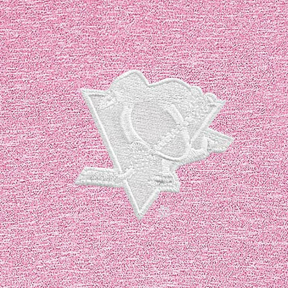 Pittsburgh Penguins Antigua White Logo Hunk Quarter-Zip Pullover