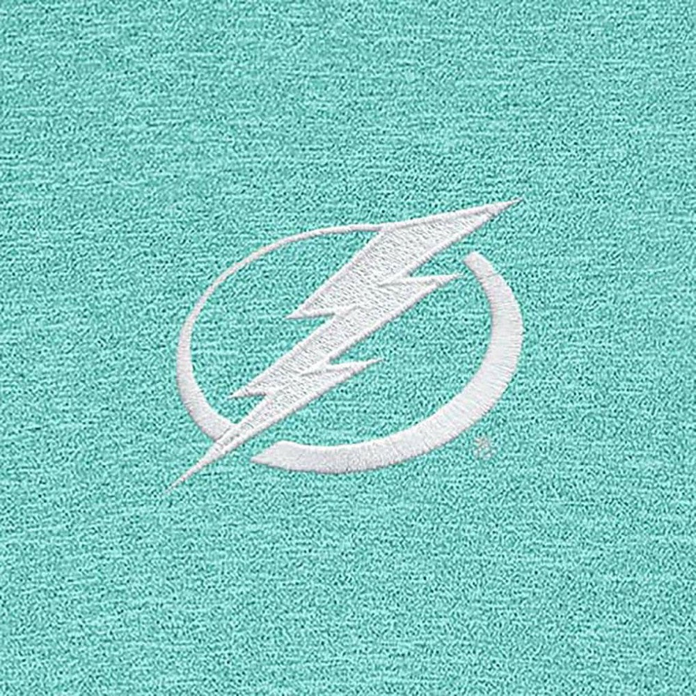 Tampa Bay Lightning Antigua White Logo Hunk Quarter-Zip Pullover