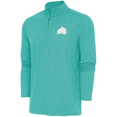 Colorado Avalanche Antigua White Logo Hunk Quarter-Zip Pullover