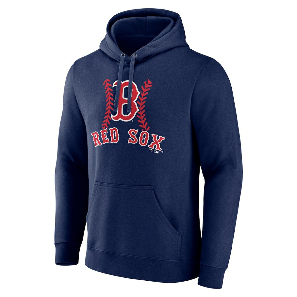 Boston Red Sox Personalized Name & Number Fastball Pullover Hoodie - Navy