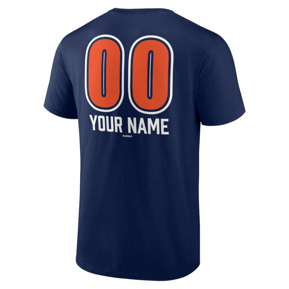 Detroit Tigers Personalized Name & Number Fastball T-Shirt - Navy