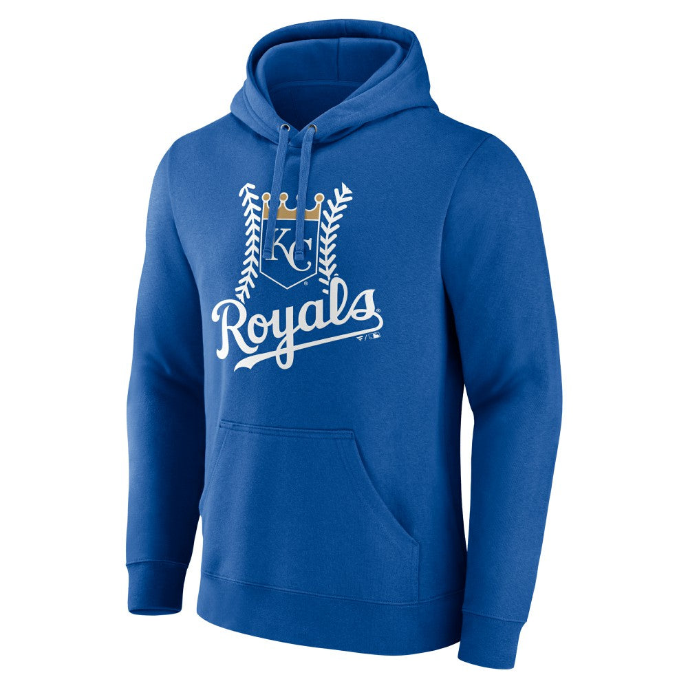 Kansas City Royals Personalized Name & Number Fastball Pullover Hoodie - Royal