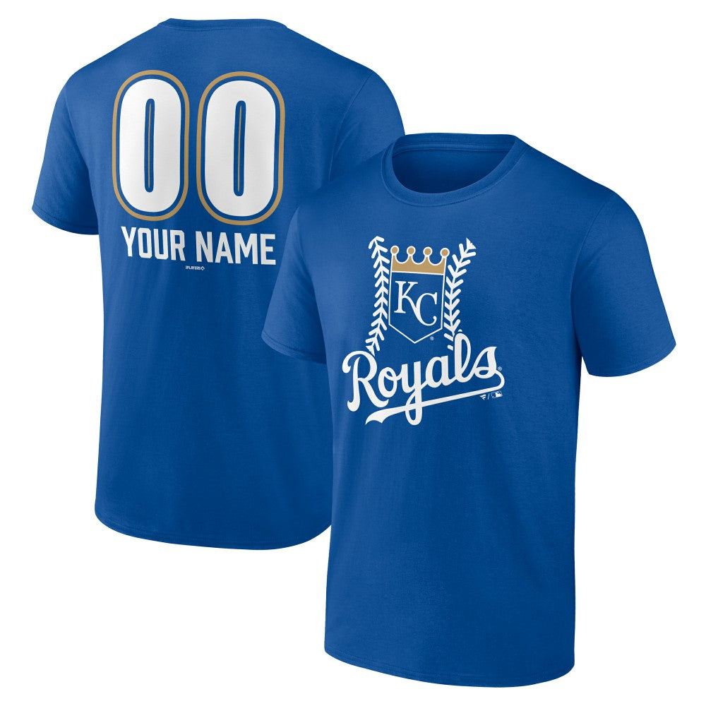 Kansas City Royals Personalized Name & Number Fastball T-Shirt - Royal