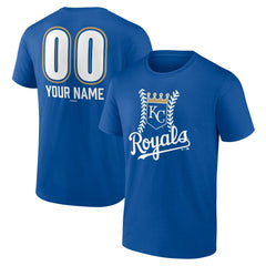 Kansas City Royals Personalized Name & Number Fastball T-Shirt - Royal