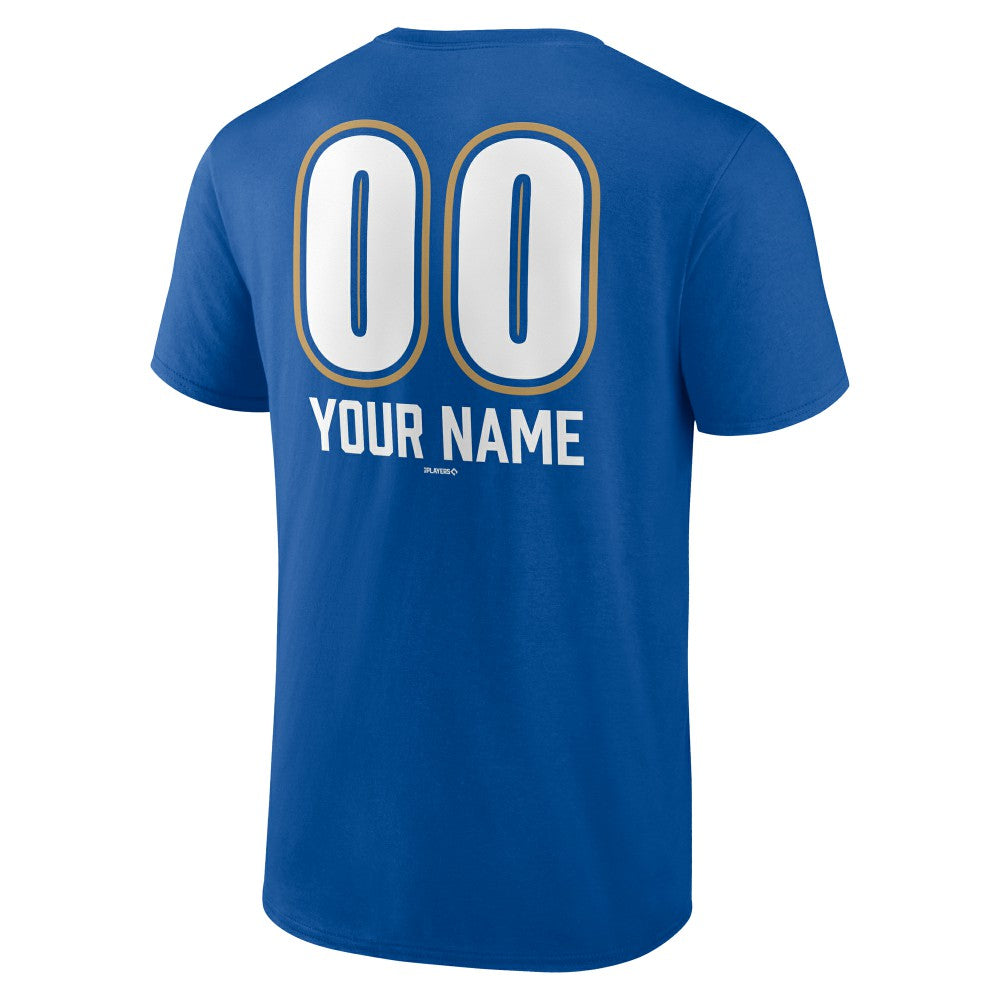 Kansas City Royals Personalized Name & Number Fastball T-Shirt - Royal