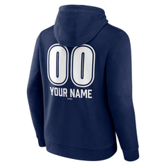 New York Yankees Personalized Name & Number Fastball Pullover Hoodie - Navy