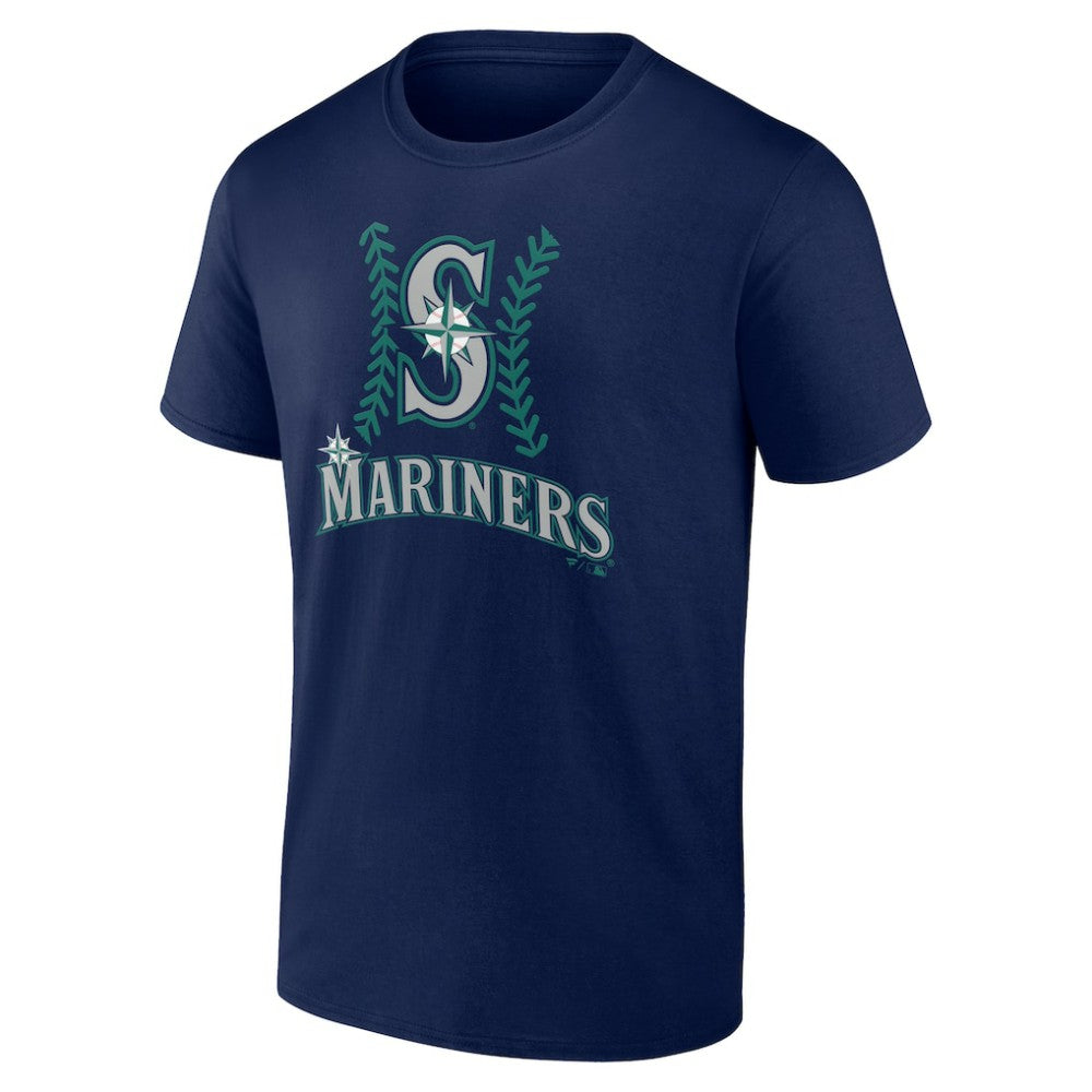 Seattle Mariners Personalized Name & Number Fastball T-Shirt - Navy