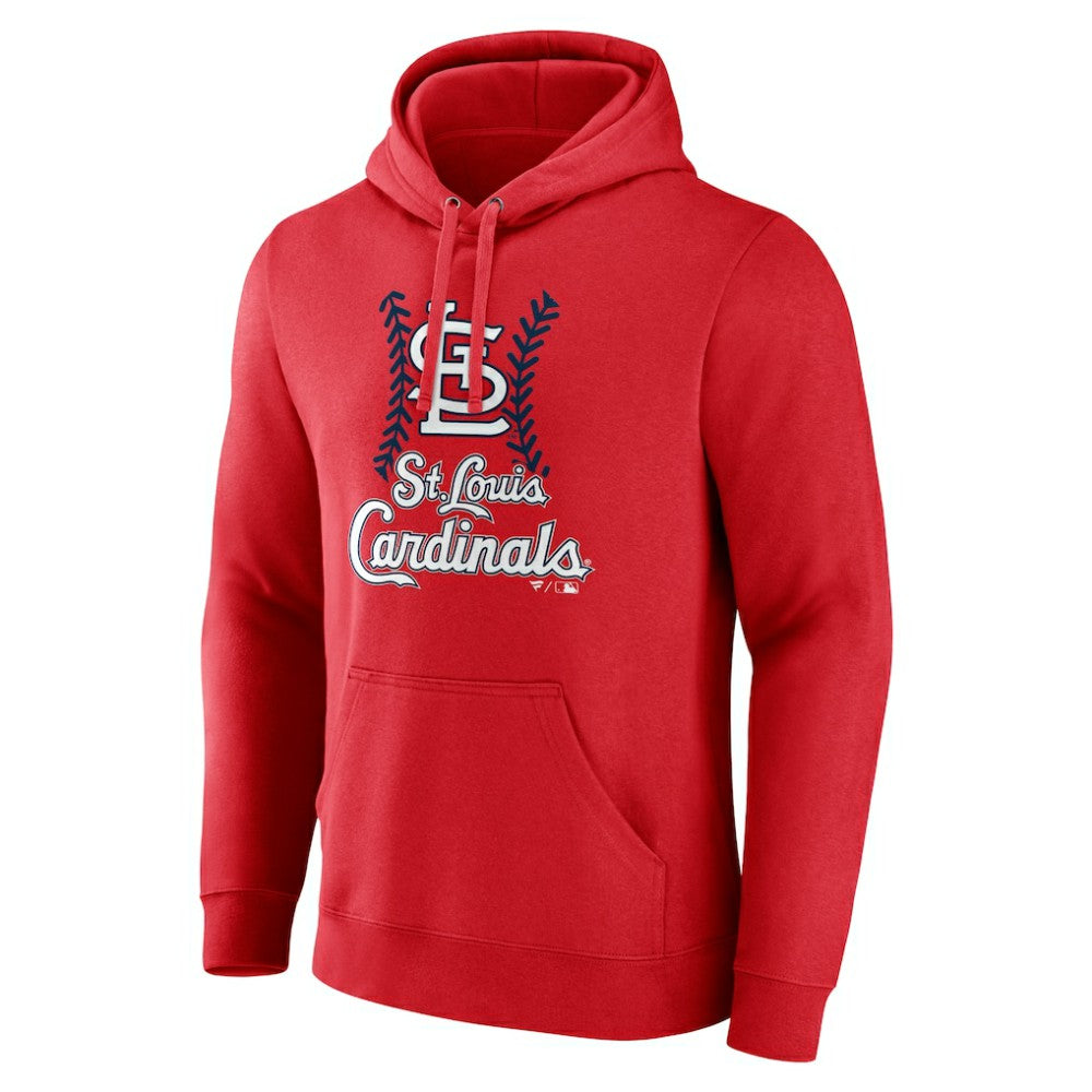 St. Louis Cardinals Personalized Name & Number Fastball Pullover Hoodie - Red