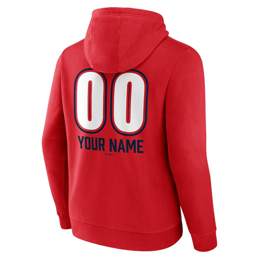 St. Louis Cardinals Personalized Name & Number Fastball Pullover Hoodie - Red