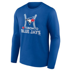 Toronto Blue Jays Personalized Name & Number Fastball Long Sleeve T-Shirt - Royal