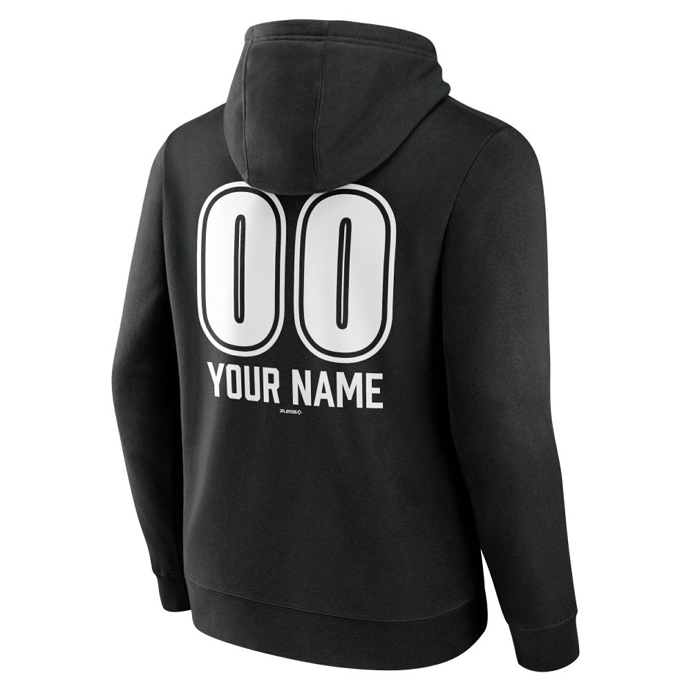 Los Angeles Dodgers Personalized Name & Number Fastball Pullover Hoodie - Black