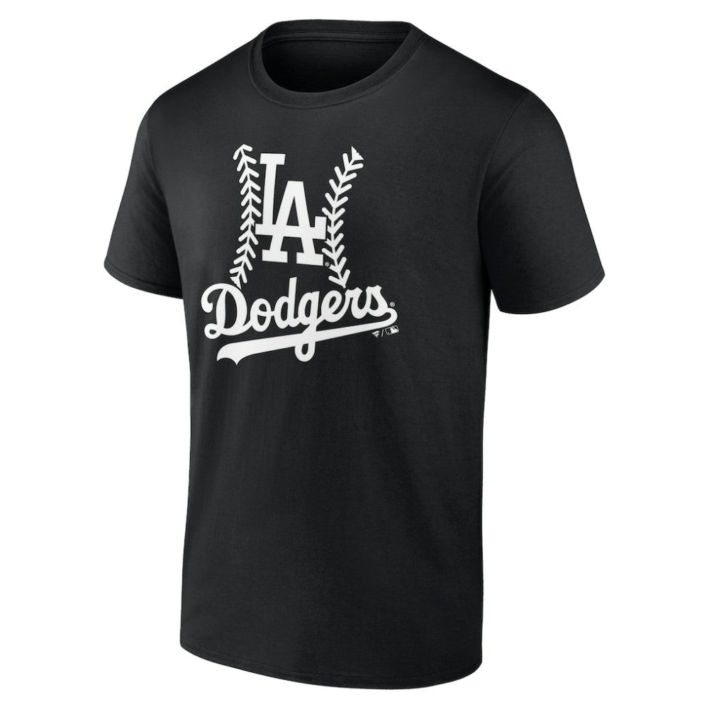 Los Angeles Dodgers Personalized Name & Number Fastball T-Shirt - Black