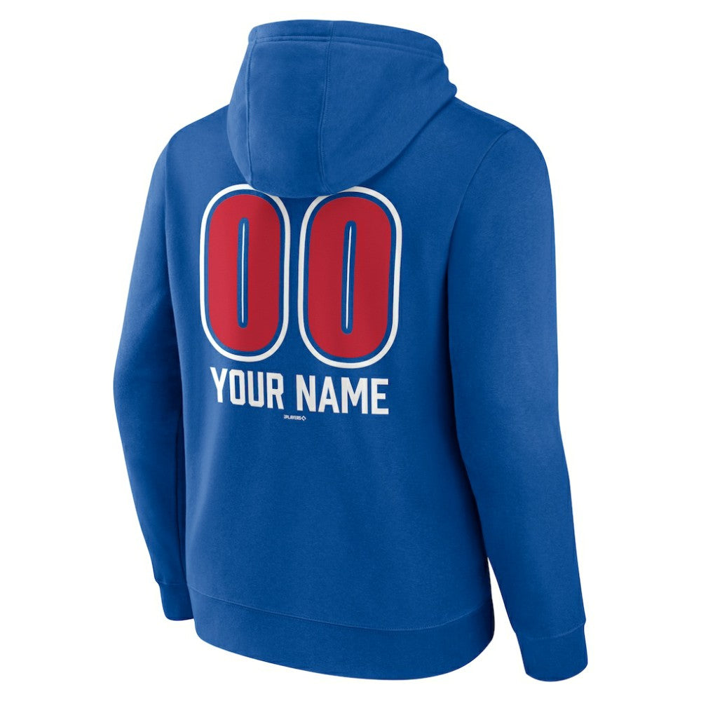 Philadelphia Phillies Personalized Name & Number Fastball Pullover Hoodie - Royal